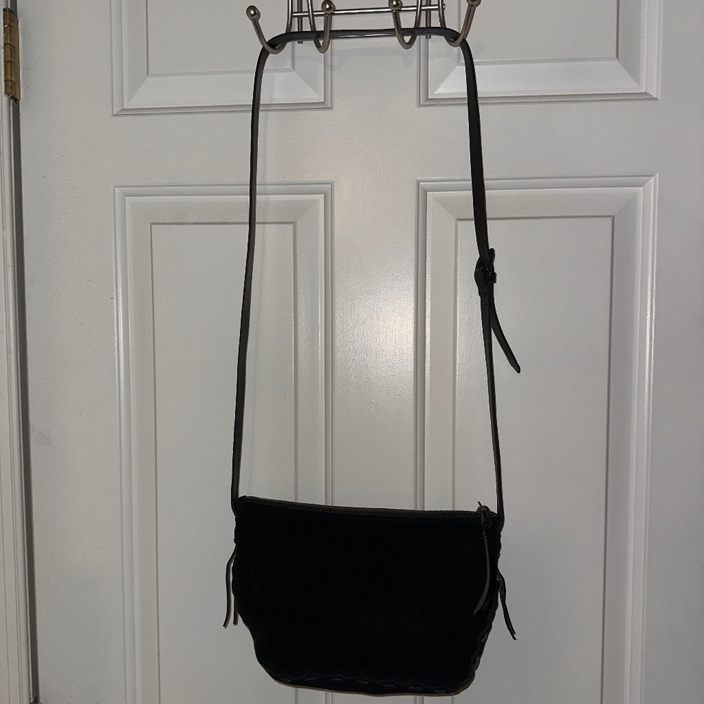 Madewell Black Suede Crossbody